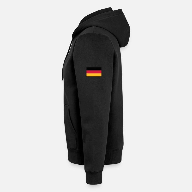 Deutschland - Unisex Premium Bio Zip Hoodie - Schwarz