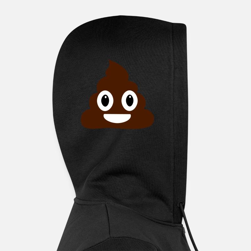 Shit Emoji - Veste à capuche bio Premium Unisexe - noir
