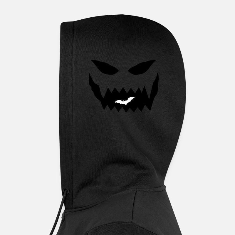 Halloween Gesicht Unisex Premium Bio Zip Hoodie