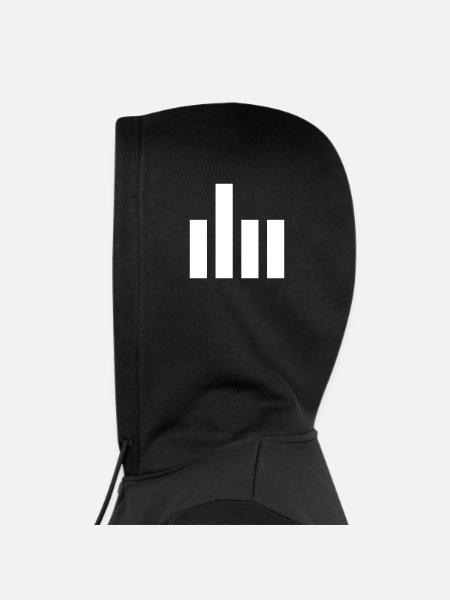 Le doigt - Veste à capuche bio Premium Unisexe - noir - Capuche gauche