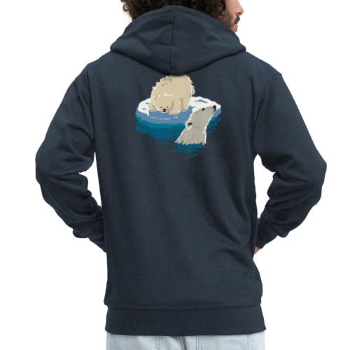 Polar bears - Men's Premium Hooded Jacket