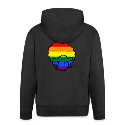 Rainbow Pride Lampaat - Miesten premium vetoketjullinen huppari