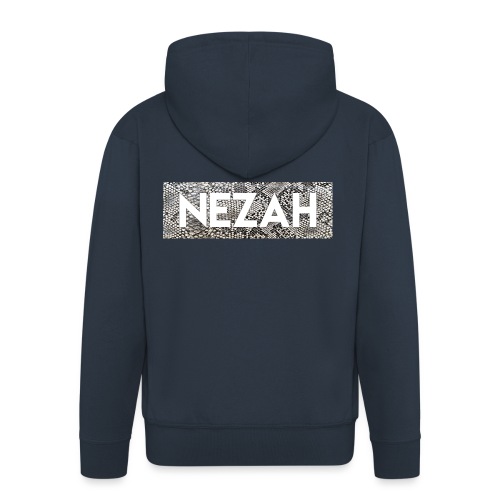 Nezah Snake Skin Box Logo - Men's Premium Hooded Jacket
