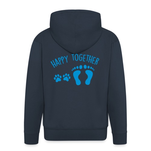 happy together dog - Männer Premium Kapuzenjacke