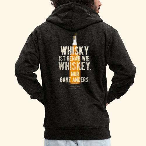 Whisky ist genau wie Whiskey - Männer Premium Kapuzenjacke