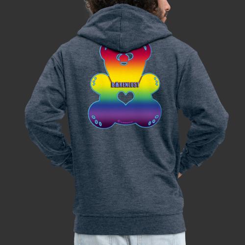 Rainbow Bear - Männer Premium Kapuzenjacke