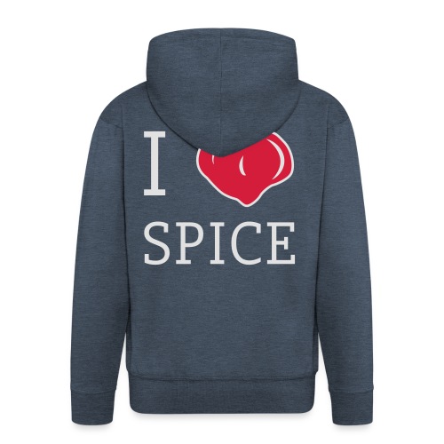 i_love_spice-eps - Miesten premium vetoketjullinen huppari