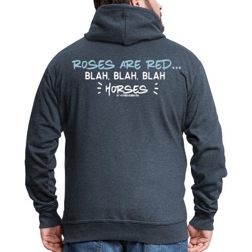 Rosen sind rot - Pferde - Männer Premium Kapuzenjacke