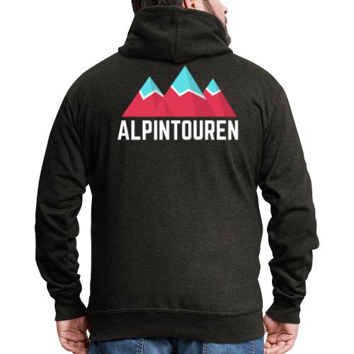 Alpintouren Logo - Männer Premium Kapuzenjacke