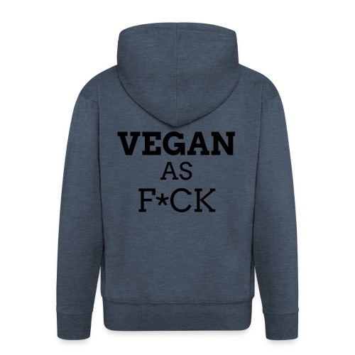 Vegan as Fuck (clean) - Mannenjack Premium met capuchon