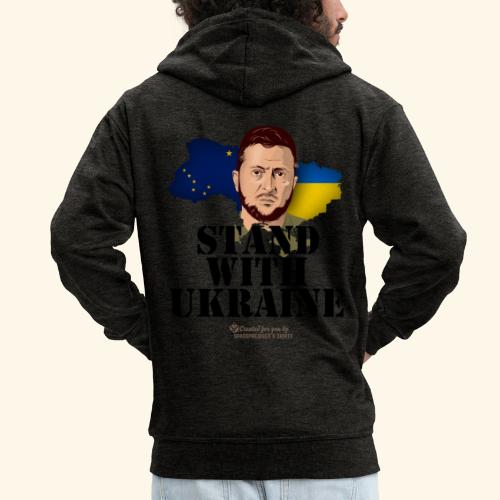 Alaska Ukraine Unterstützer T-Shirt Design - Männer Premium Kapuzenjacke