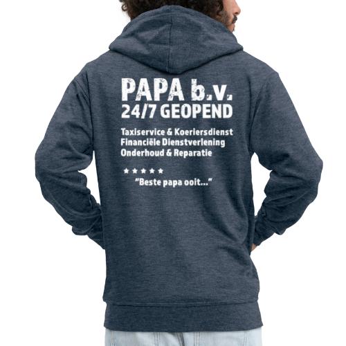 Papa b.v. grappig shirt voor vaderdag - Mannenjack Premium met capuchon