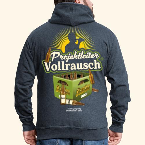 Bier Spruch Projektleiter Vollrausch® & Kiste Bier - Männer Premium Kapuzenjacke