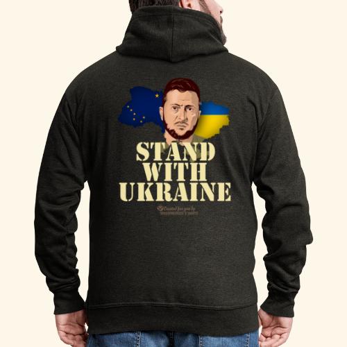 Ukraine Alaska Stand with Ukraine - Männer Premium Kapuzenjacke