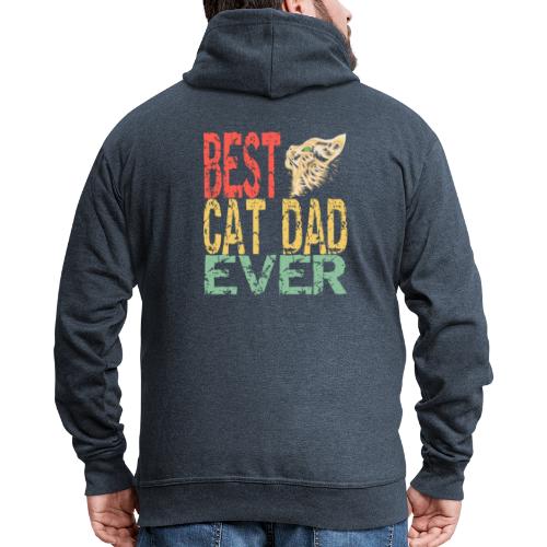 Best cat dad ever | Bester Katzen Papi überhaupt - Männer Premium Kapuzenjacke