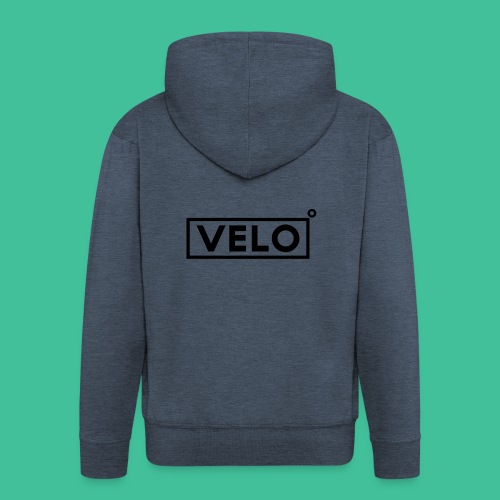 Velo Icon Blk - Long Sleeve Baseball Shirt W/N Clr - Men's Premium Hooded Jacket