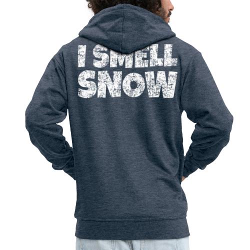 I Smell Snow Schnee, Weihnachten & Wintersport - Männer Premium Kapuzenjacke
