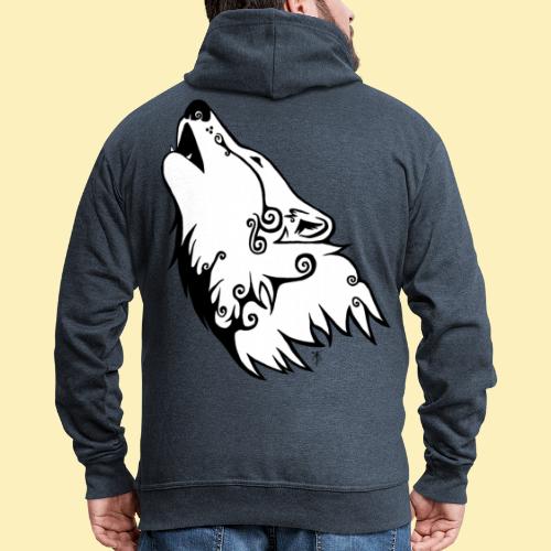 Le Loup de Neved (version blanche) - Veste à capuche Premium Homme
