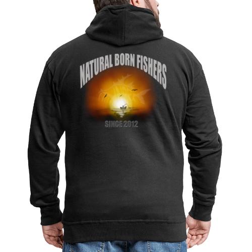 NBF sunset - Miesten premium vetoketjullinen huppari