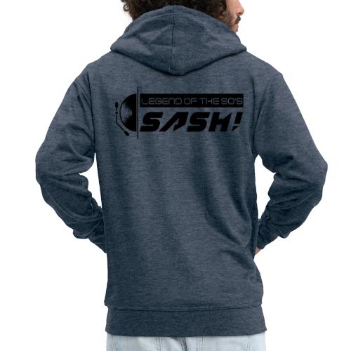 DJ SASH! Turntable 2020 Logo - Men's Premium Hooded Jacket
