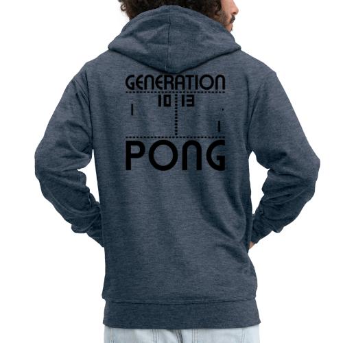 Generation PONG - Männer Premium Kapuzenjacke