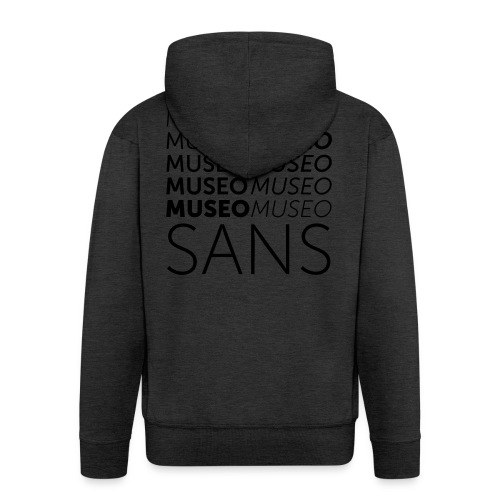 museo sans - Men's Premium Hooded Jacket