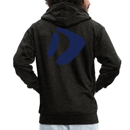 Logo D Blue DomesSport - Männer Premium Kapuzenjacke