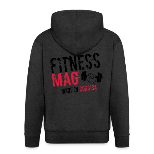 Fitness Mag made in corsica 100% Polyester - Veste à capuche Premium Homme