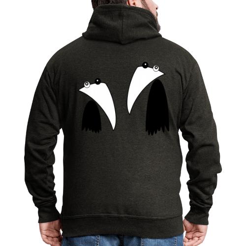 Raving Ravens - black and white 1 - Veste à capuche Premium Homme