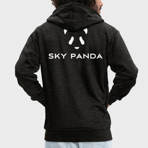 Sky Panda White - Männer Premium Kapuzenjacke