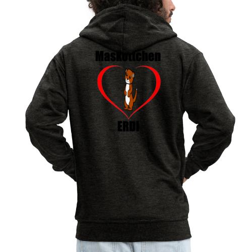 Heart mascot Erdi - Men's Premium Hooded Jacket