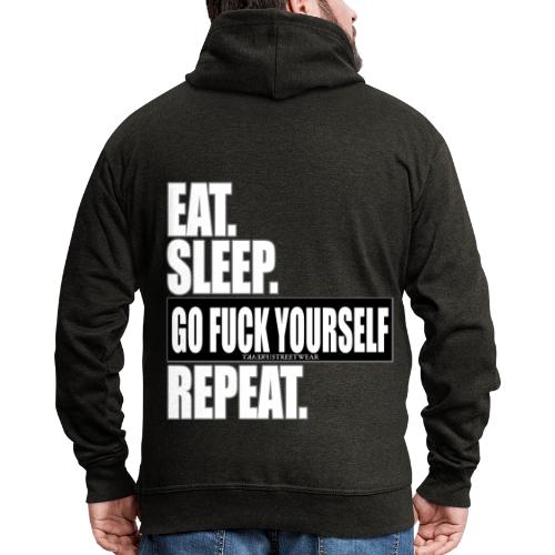 eat sleep ... repeat - Männer Premium Kapuzenjacke
