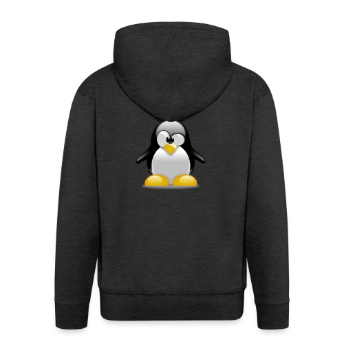 Penguin logo - Mannenjack Premium met capuchon
