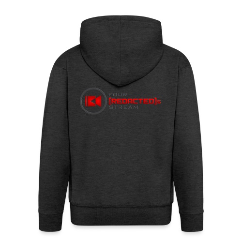 Four [REDACTED]s Stream Logo - Men's Premium Hooded Jacket