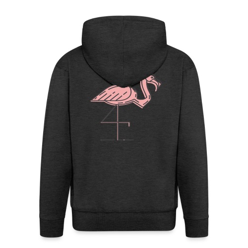 Flamingo - Männer Premium Kapuzenjacke