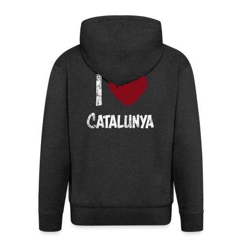 J'aime Catalunya catalogne meilleur t-shirt coeur haer - Veste à capuche Premium Homme