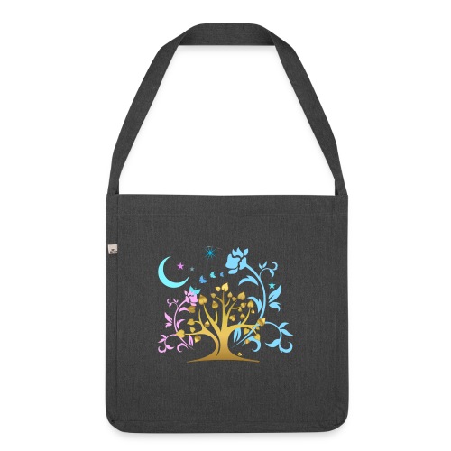 Mystic Tree - Schultertasche aus Recycling-Material