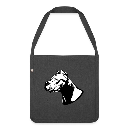 dogo argentino BACKGROUND - Schultertasche aus Recycling-Material