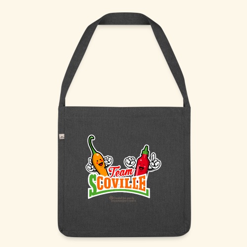 Chili Pepper Fan Merch Design Team Scoville - Schultertasche aus Recycling-Material