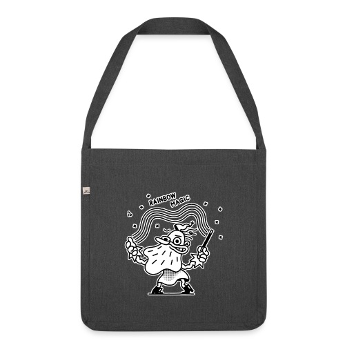 WIZARD rainbow magic bw - Schultertasche aus Recycling-Material