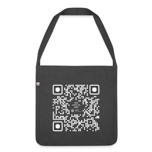 QR The New Internet Should not Be Blockchain Based W - Shoulder Bag made from recycled material