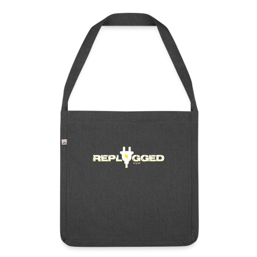 Replugged - Clip Art White - Shoulder Bag made from recycled material