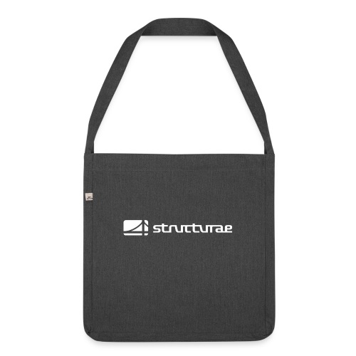Structurae White - Schultertasche aus Recycling-Material