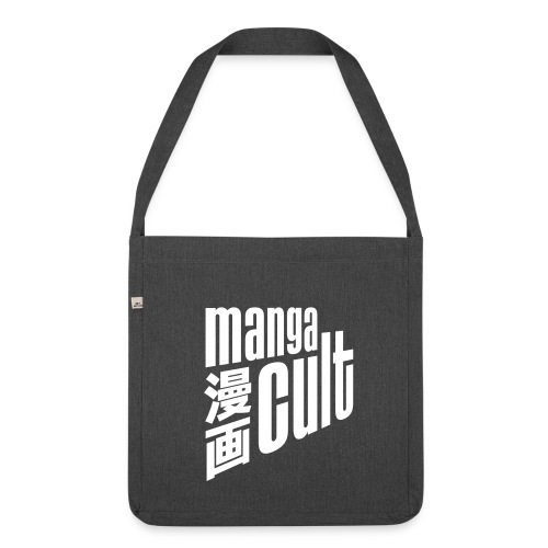 Manga Cult Logo Weiß - Schultertasche aus Recycling-Material