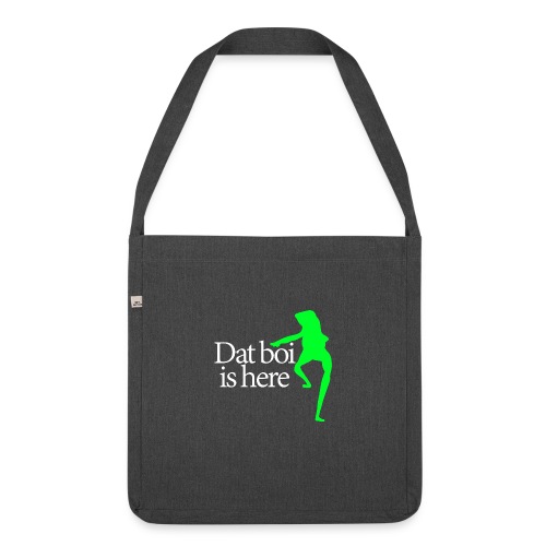 Dat boi shirt white writing - men - Shoulder Bag made from recycled material