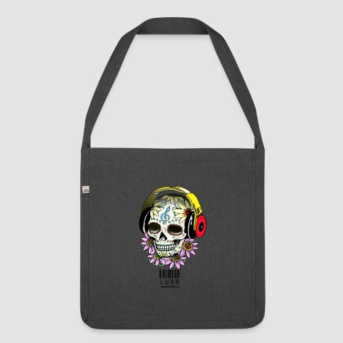 smiling_skull - Shoulder Bag made from recycled material