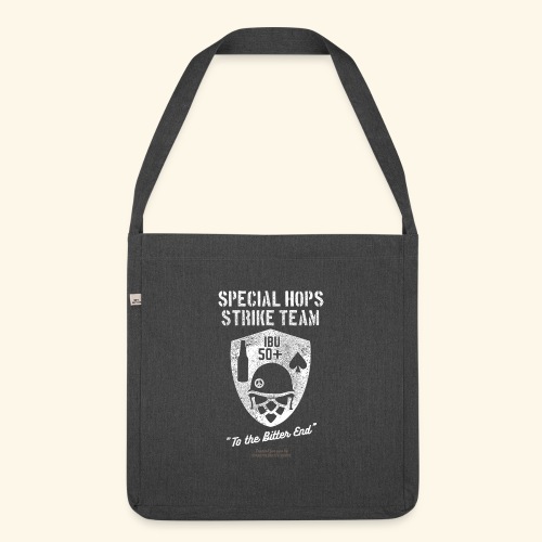 Craft Beer Fan Special Hops Strike Team Distressed - Schultertasche aus Recycling-Material