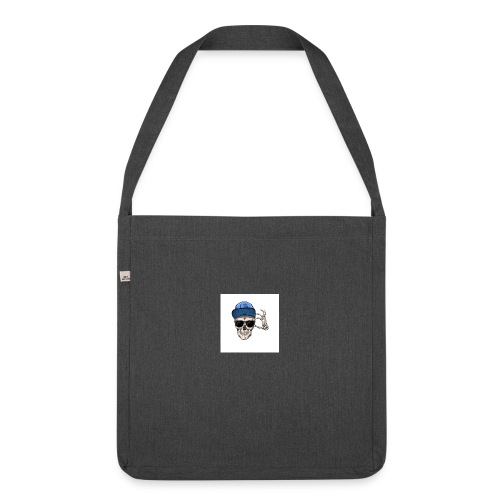 sommersweat panel 56x64 cm totenkopf - Schultertasche aus Recycling-Material