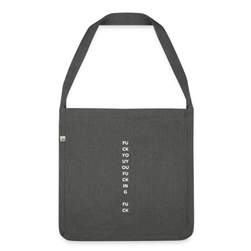FYYFF Exclamation White - Schultertasche aus Recycling-Material
