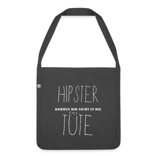 No Hipster - Schultertasche aus Recycling-Material